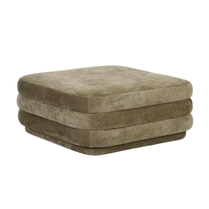 Kennedy Ribbed Large Square Ottoman