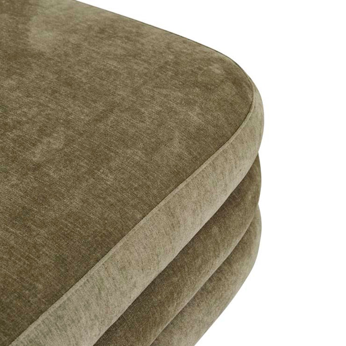 Kennedy Ribbed Large Square Ottoman