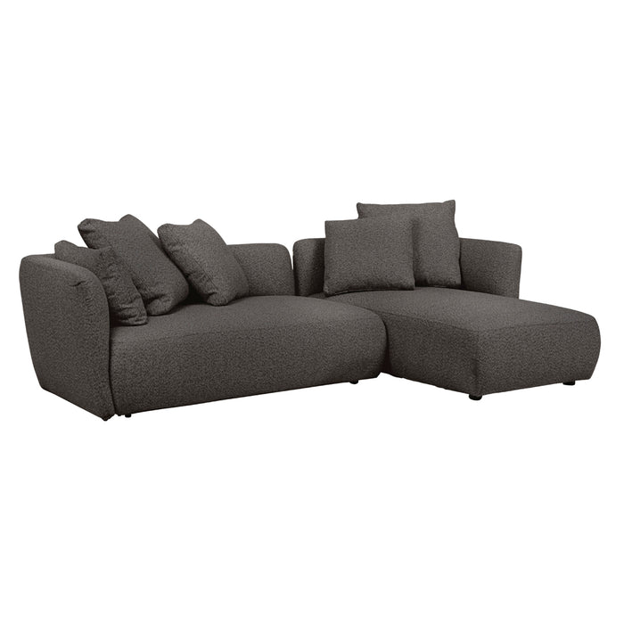 Felix Pebble Right Chaise Sofa Set