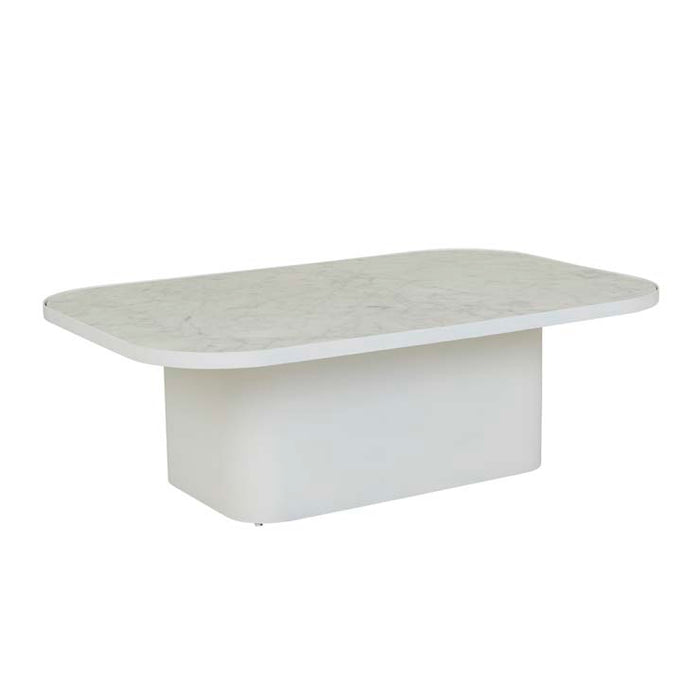 Amara Pedestal Marble Coffee Table