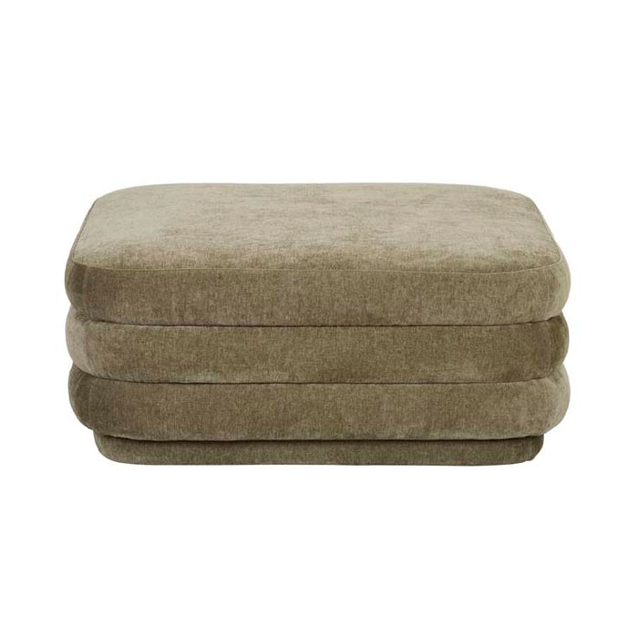 Kennedy Ribbed Large Square Ottoman