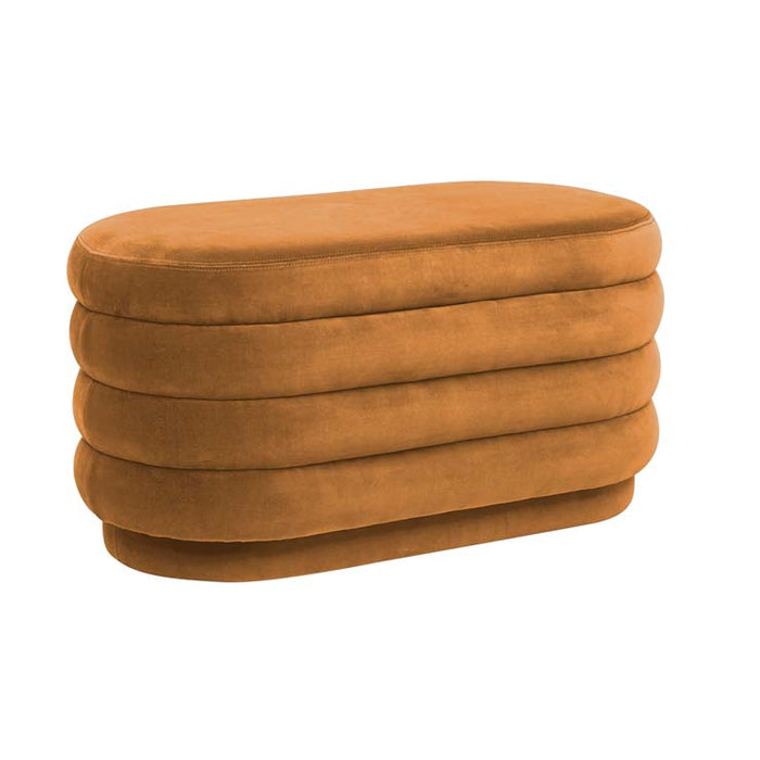 Kennedy Ribbed Oval Ottoman