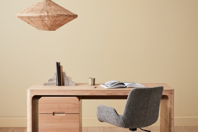Geo Wide Woven Pendant
