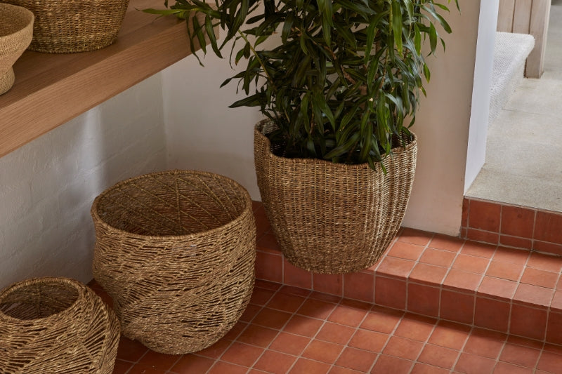 Lark Fluted Set of 2 Baskets