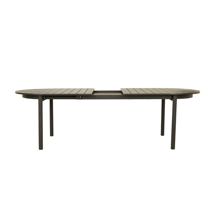 Pier Curve Slatted Extension Dining Table
