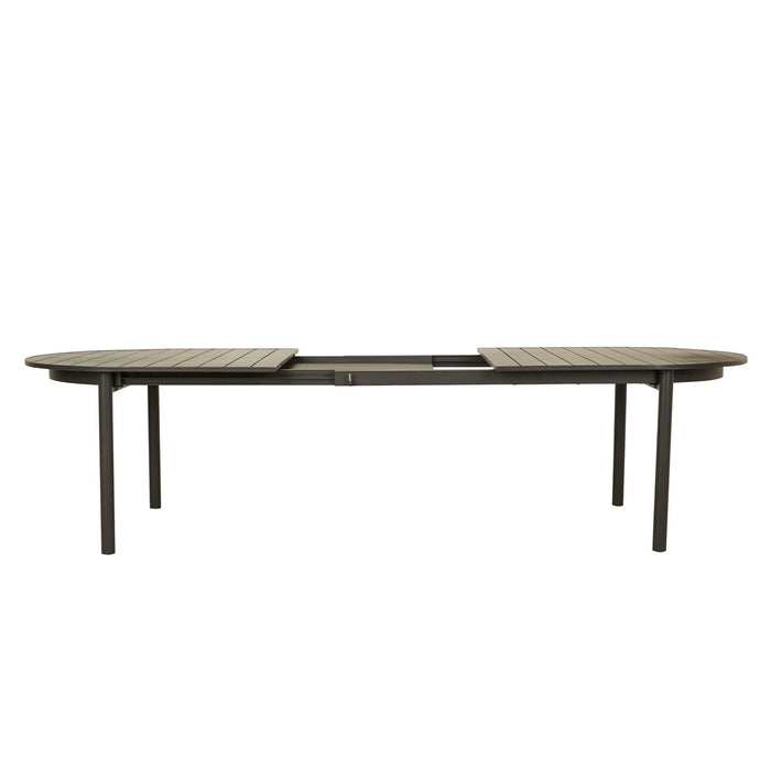 Pier Curve Slatted Extension Dining Table