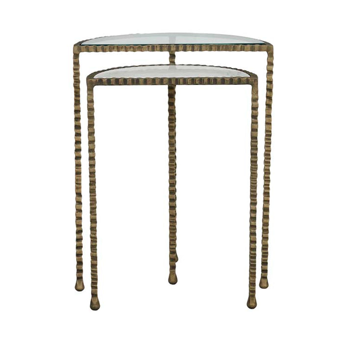 Celeste Crimp Nest of 2 Side Tables