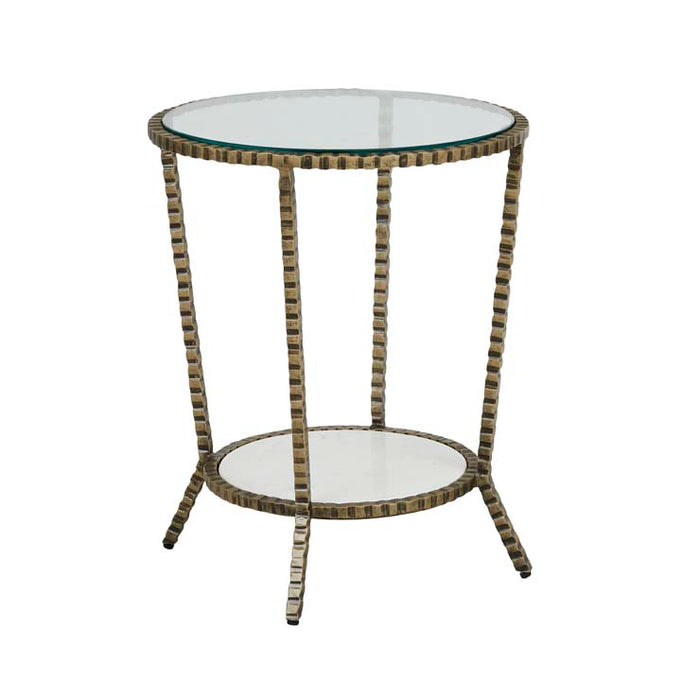 Celeste Crimp Round Side Table