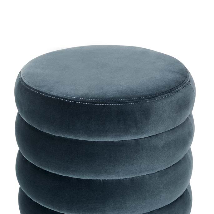 Kennedy Ribbed Small Round Ottoman