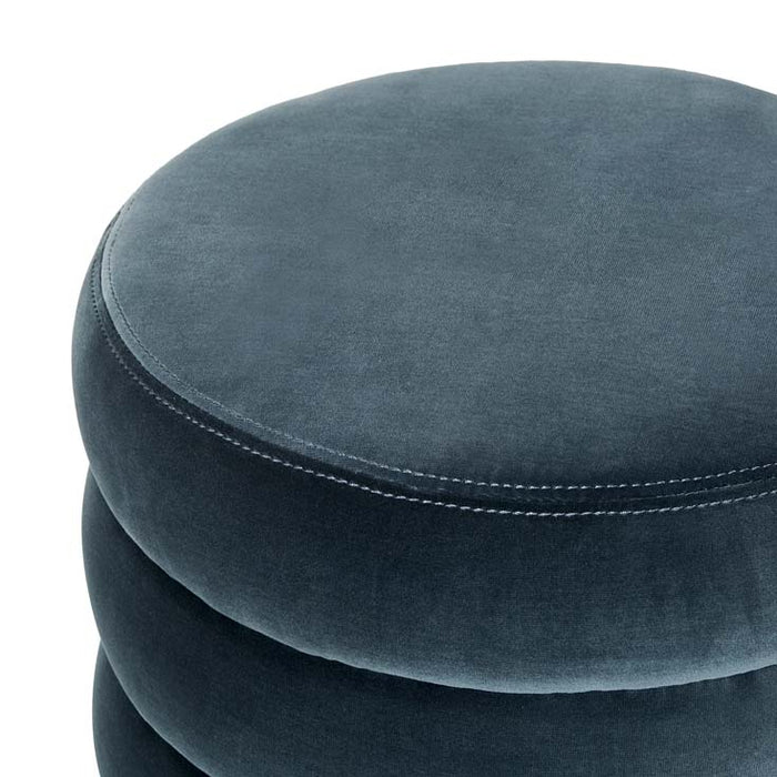 Kennedy Ribbed Small Round Ottoman