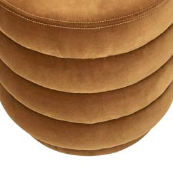 Kennedy Ribbed Small Round Ottoman