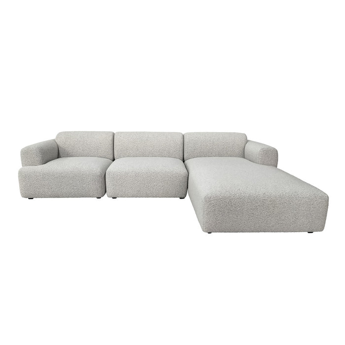 Juno Boulder Right Chaise Sofa Set