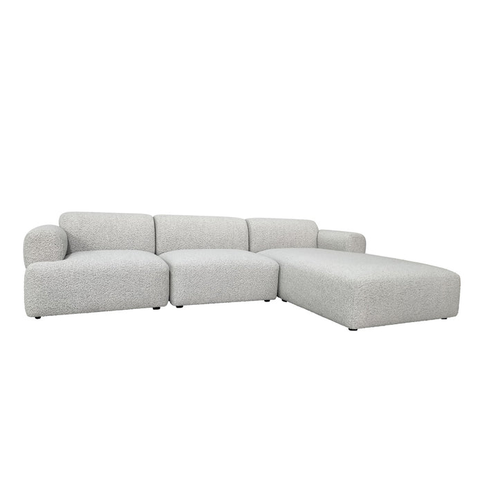 Juno Boulder Right Chaise Sofa Set