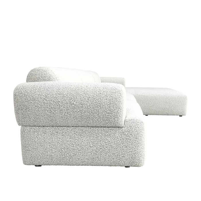 Juno Boulder Right Chaise Sofa Set