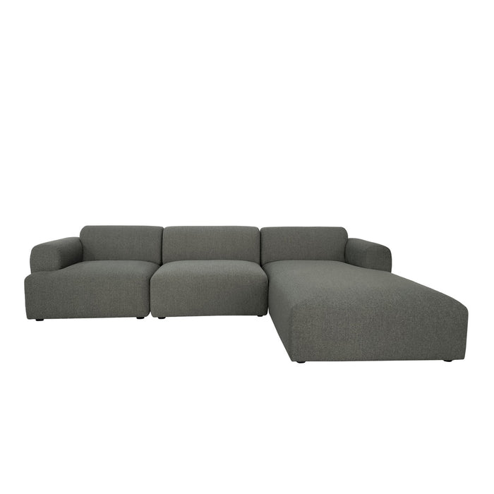 Juno Boulder Right Chaise Sofa Set