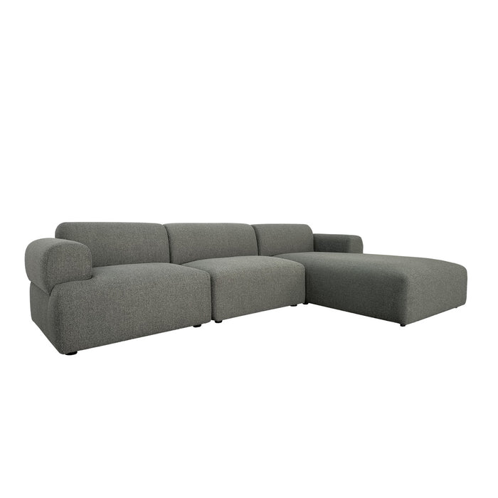 Juno Boulder Right Chaise Sofa Set