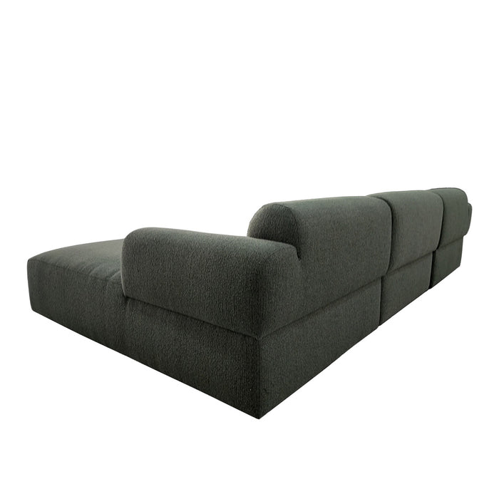 Juno Boulder Right Chaise Sofa Set