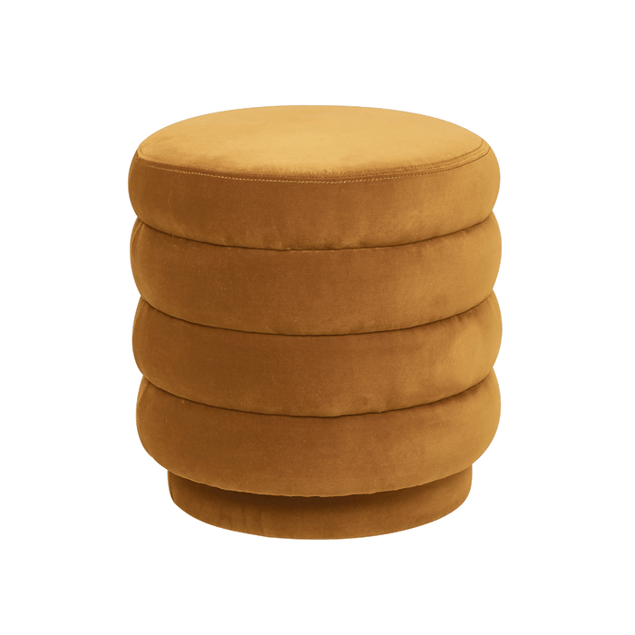 Kennedy Ribbed Small Round Ottoman