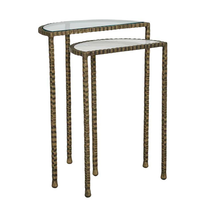 Celeste Crimp Nest of 2 Side Tables