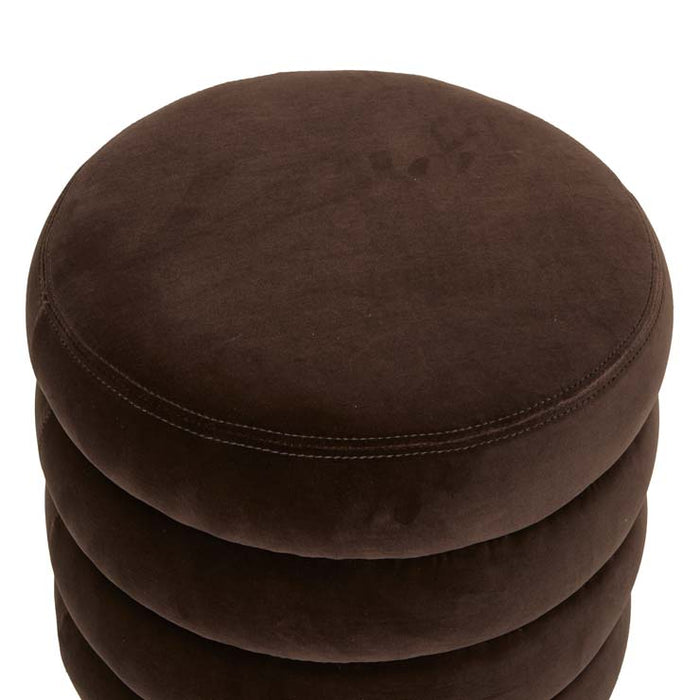 Kennedy Ribbed Small Round Ottoman