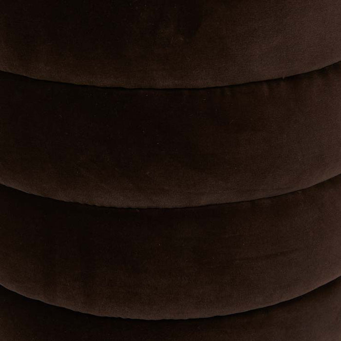 Kennedy Ribbed Small Round Ottoman